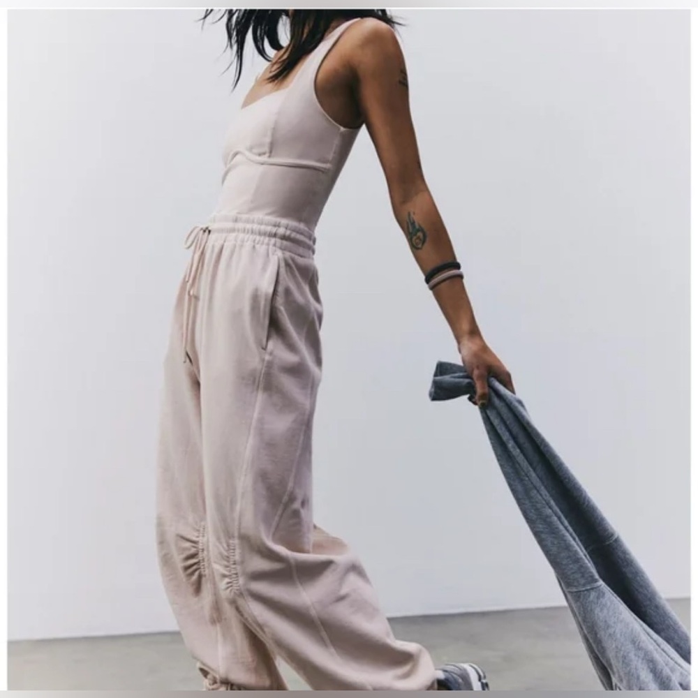 Free People FP Movement Inbound Onesie In Cashmere Small NWT